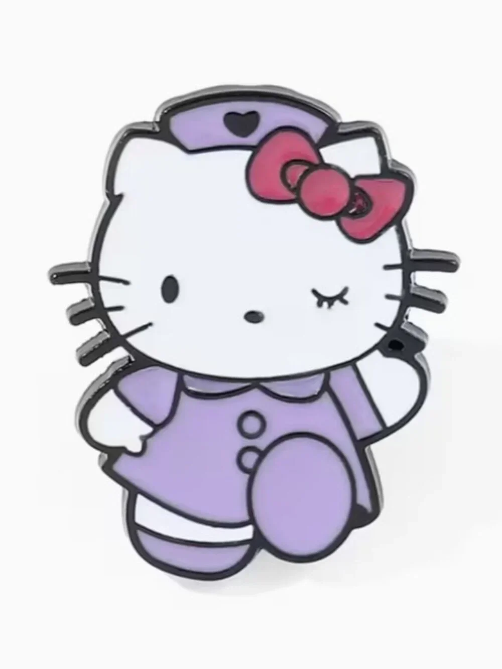 HELLO KITTY‎ “Cute Lil’ Winking Nurse” Enamel Lapel Pin Brooch (NEW & SO CUTE!)